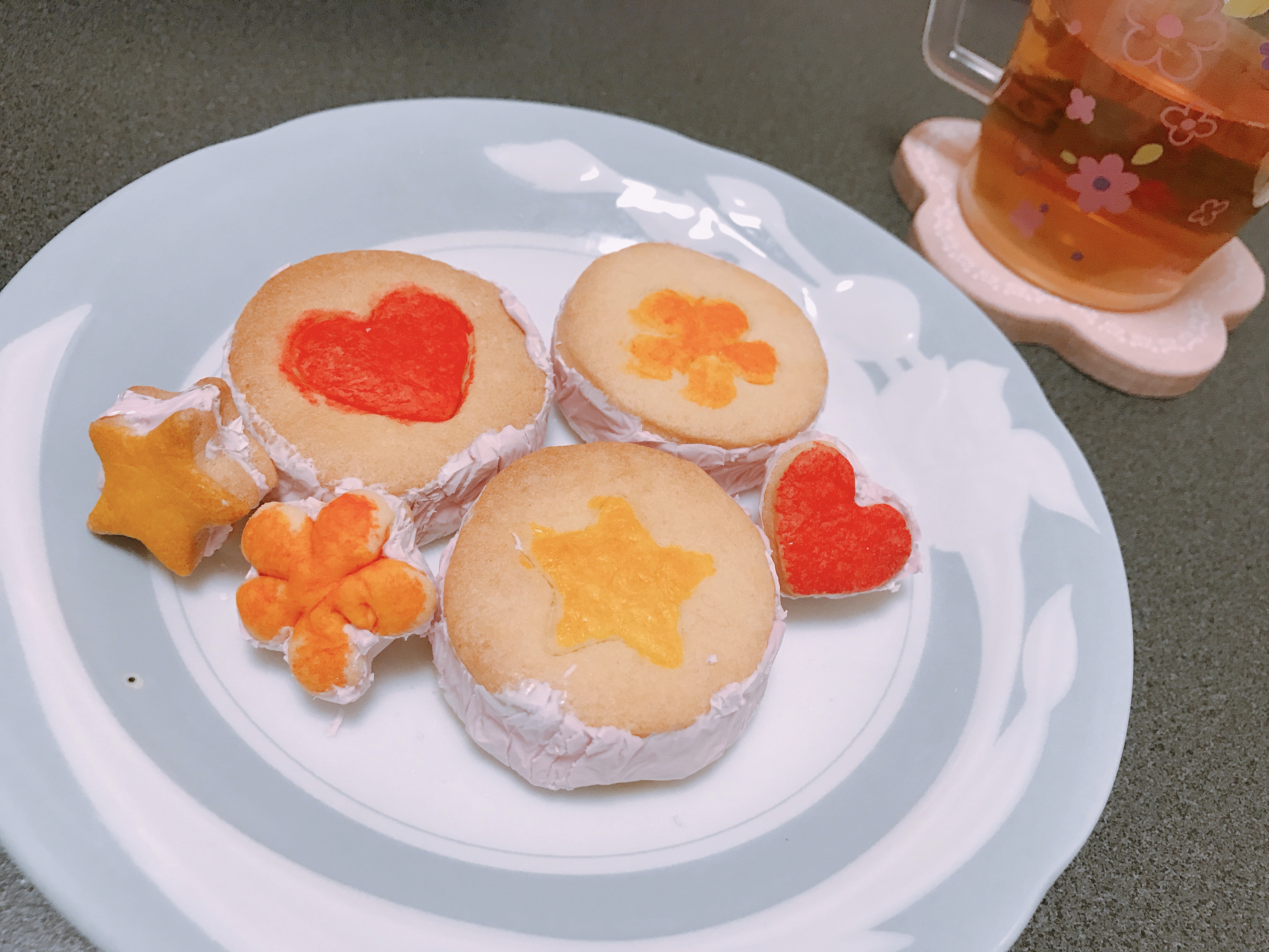 アーモンドプードルをきな粉で代用したクッキー 粉末色素で焼き菓子に着色させる方法は パステルカラーケーキ教室 An De Art